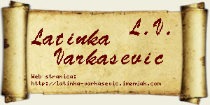 Latinka Varkašević vizit kartica